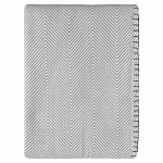 Плед из шерсти мериноса серого цвета 130×180 см Gray Waves варинант исполнения - 1 | Loft Concept в Челябинске