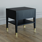 Прикроватная тумбочка с ящиком Elsa Dreams Black варинант исполнения - 4 | Loft Concept в Челябинске