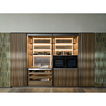 Кухонный гарнитур из дерева и камня с раздвижными дверцами OPERATING COLUMN 2.0 Dada Engenereed Kitchen варинант исполнения - 3 | Loft Concept в Челябинске