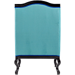 Кресло из натурального бука бирюзовое с изображением птиц и цветов Turquoise Chinoiserie Garden Armchair варинант исполнения - 3 | Loft Concept в Челябинске