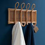 Настенная вешалка из ротанга Wila Wall Hanger M варинант исполнения - 7 | Loft Concept в Челябинске