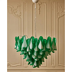 Люстра из стеклянных зеленых лепестков Petalled Illuminator варинант исполнения - 4 | Loft Concept в Челябинске