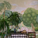 Обои ручная роспись Dandaka Glades Original colourway on painted Xuan paper варинант исполнения - 3 | Loft Concept в Челябинске