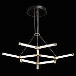 Люстра с геометрической конструкцией из вытянутых цилиндрических плафонов Hex Scaffold  варинант исполнения - 3 | Loft Concept в Челябинске