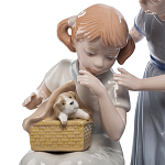 Статуэтка фарфоровая Девочки с собачками Charming Statuette варинант исполнения - 1 | Loft Concept в Челябинске