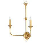 Бра настенное золотого цвета в форме подсвечника Graceful Smoothness варинант исполнения - 2 | Loft Concept в Челябинске