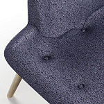 Мебельная ткань Шенилл синий цвет 138 см T4-33 варинант исполнения - 3 | Loft Concept в Челябинске