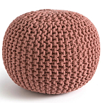 Круглый вязаный пуф Pink Knitted Ball Pouf варинант исполнения - 1 | Loft Concept в Челябинске