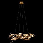 Люстра подвесная с прозрачными стеклянными птичками на ветвях Диаметр 80 см Serip Voa варинант исполнения - 3 | Loft Concept в Челябинске