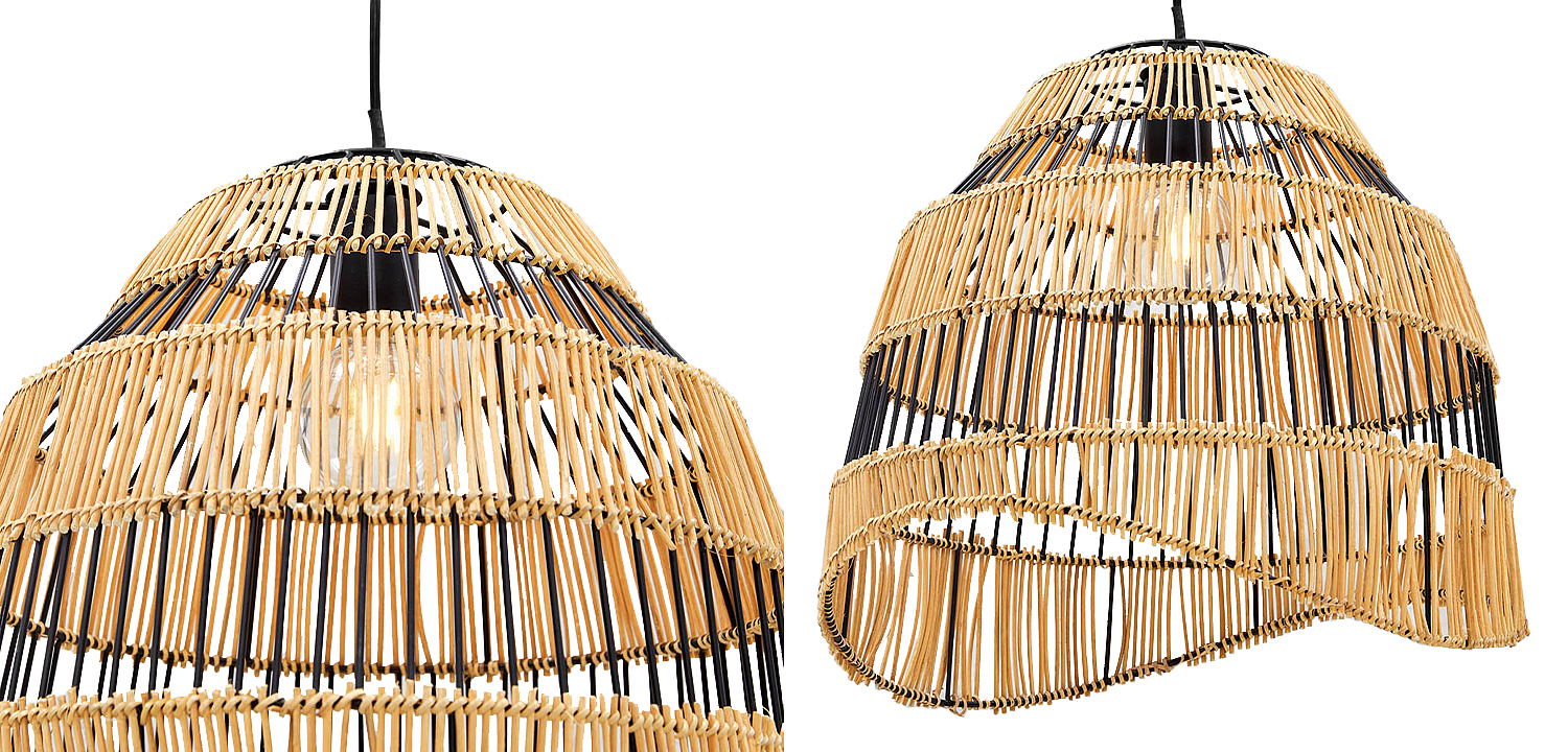 Люстра с плетеным абажуром Narayan Wicker Chandelier Люстра с плетеным абажуром Narayan Wicker Chandelier - Loft-Concept в Челябинске