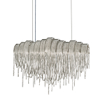 Люстра подвесная с металлическими цепочками и изогнутыми металлическими дугами 72 см Atlantis Chain варинант исполнения - 1 | Loft Concept в Челябинске