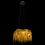 Люстра подвесная круглая с изогнутыми металлическими дугами и ниспадающими цепочками 65 см Atlantis Chain варинант исполнения - 5 | Loft Concept в Челябинске