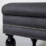 Мягкая банкетка с зоной для хранения Casket Dark Grey варинант исполнения - 3 | Loft Concept в Челябинске