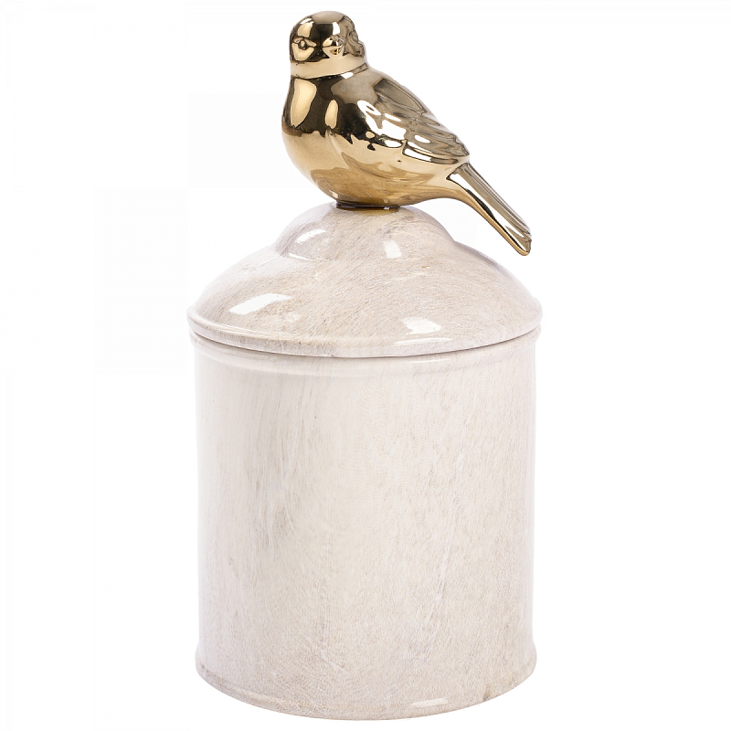Ваза c крышкой Marble Bird Ваза c крышкой Marble Bird в Челябинске | Loft Concept