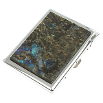 Портсигар на 10 сигарет с газовой зажигалкой из натурального камня Лабрадор Stone Cigarettes Cases варинант исполнения - 1 | Loft Concept в Челябинске