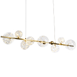 Дизайнерская линейная люстра с гирляндой внутри стеклянных плафонов Iona Garland Chandelier варинант исполнения - 1 | Loft Concept в Челябинске