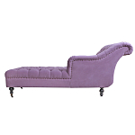 Кушетка фиолетовая с мягкой обивкой из велюра Michael Couch варинант исполнения - 2 | Loft Concept в Челябинске