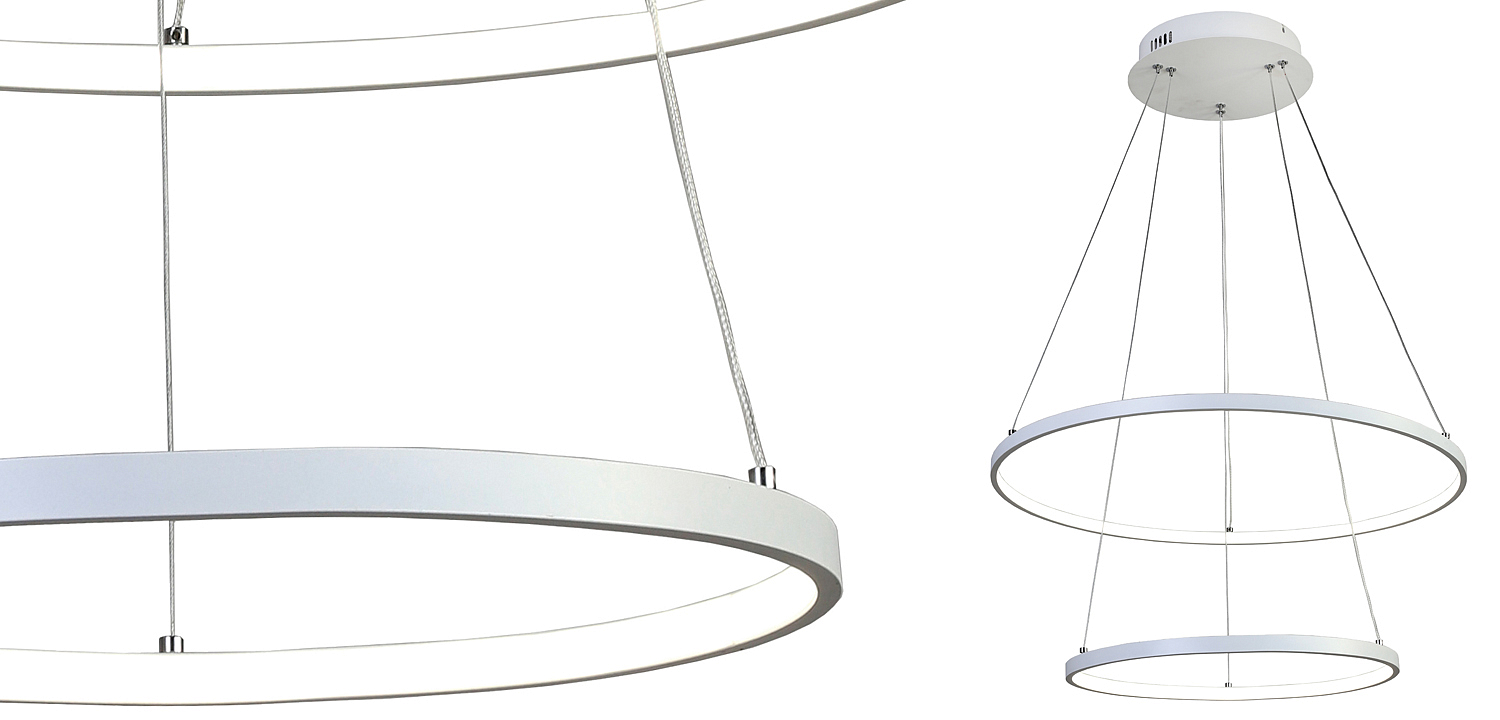 Люстра Ring Horizontal Double white 60+40 Люстра Ring Horizontal Double white 60+40 - Loft-Concept в Челябинске