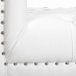 Кушетка белая с мягкой обивкой из велюра Michael Couch варинант исполнения - 6 | Loft Concept в Челябинске