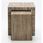 Комплект приставных столиков Stripes Set of tables Beige варинант исполнения - 2 | Loft Concept в Челябинске