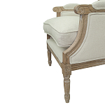 Кресло William Classical Armchair beige flax варинант исполнения - 4 | Loft Concept в Челябинске