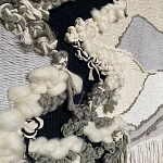 Панно ручная работа Черно-Белый Природный Орнамент  варинант исполнения - 3 | Loft Concept в Челябинске