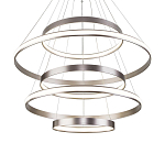 Люстра Light Ring Vertical Silver 5 колец серебро варинант исполнения - 2 | Loft Concept в Челябинске