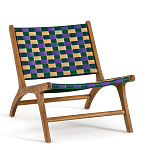 Кресло низкое из массива тика Barbados варинант исполнения - 1 | Loft Concept в Челябинске