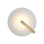 Потолочный светильник в форме плоского диска из белого матового стекла Eurofase варинант исполнения - 2 | Loft Concept в Челябинске