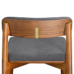 Барный стул из массива ясеня с обивкой из рогожки Elegant Ash варинант исполнения - 5 | Loft Concept в Челябинске