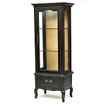 Витрина однодверная с ящиком и 3-мя полками из массива березы Vintage варинант исполнения - 2 | Loft Concept в Челябинске