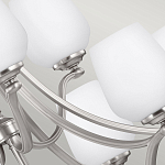 Люстра двухъярусная с белыми матовыми стеклянными плафонами в форме винных бокалов Feiss варинант исполнения - 4 | Loft Concept в Челябинске