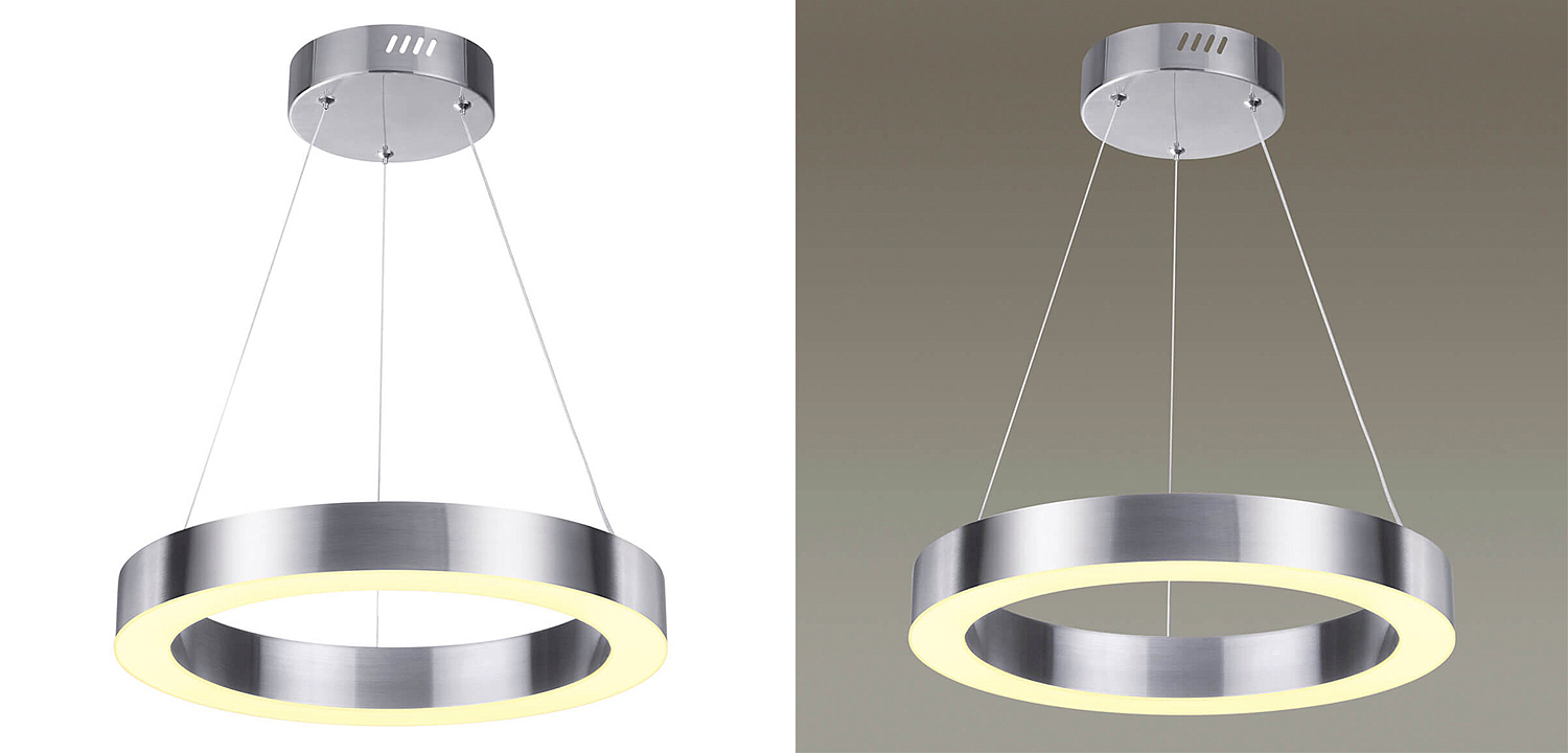 Подвесной светильник Nickel Ribbon Ring 40 Подвесной светильник Nickel Ribbon Ring 40 - Loft-Concept в Челябинске