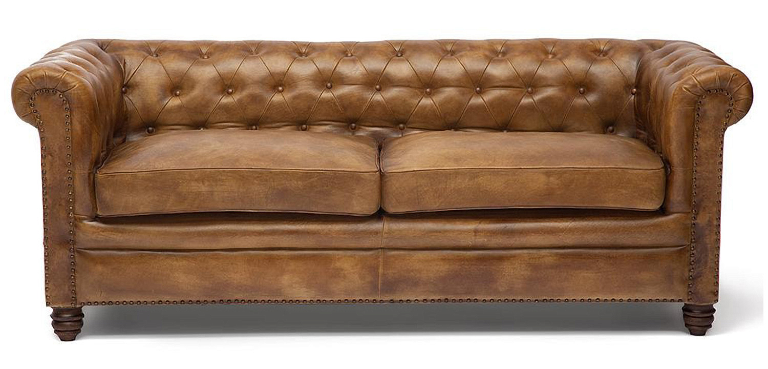 Диван кожаный Buffalo Leather Sofa Triple Диван кожаный Buffalo Leather Sofa Triple - Loft-Concept в Челябинске