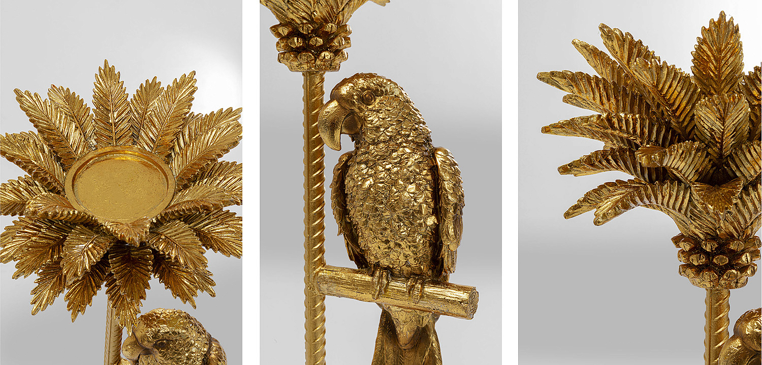 Подсвечник Golden Parrot on a palm tree Подсвечник Golden Parrot on a palm tree - Loft-Concept в Челябинске