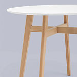 Обеденный стол с белой столешницей ELUNED FURNITURE варинант исполнения - 3 | Loft Concept в Челябинске