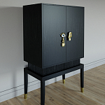 Кабинетный шкаф Elsa Dreams Black с 2-мя ящиками варинант исполнения - 1 | Loft Concept в Челябинске