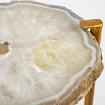 Кофейный стол со столешницей из агата Agate Design Beige варинант исполнения - 2 | Loft Concept в Челябинске