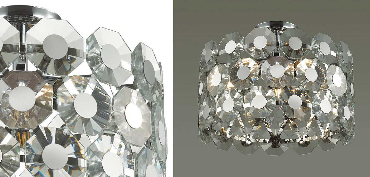 Потолочный светильник Crystal Octagons Chrome Потолочный светильник Crystal Octagons Chrome - Loft-Concept в Челябинске