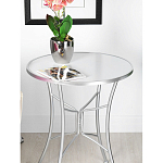 Столик приставной с круглой столешницей на серебристом основании Scenical Table варинант исполнения - 3 | Loft Concept в Челябинске