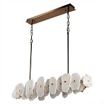 Подвесной светильник с фигурными элементами из белого алебастра Cryptocrystalline Stone варинант исполнения - 5 | Loft Concept в Челябинске