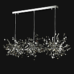 Люстра подвесная из трех частей с металлическими круглыми элементами Terzani Argent варинант исполнения - 8 | Loft Concept в Челябинске