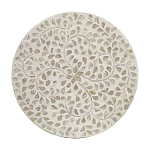 Приставной столик с рисунком из раковин устриц Bone Inlay варинант исполнения - 4 | Loft Concept в Челябинске