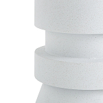 Приставной стол из искусственного камня Chess White варинант исполнения - 2 | Loft Concept в Челябинске