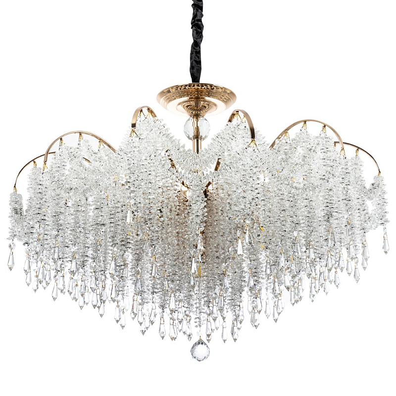 Люстра с хрустальными подвесками Crystal Classic Fairytree Chandelier 16 Золотой Прозрачное Стекло Люстра с хрустальными подвесками Crystal Classic Fairytree Chandelier 16 Золотой Прозрачное Стекло в Челябинске | Loft Concept