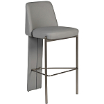 Стул барный серый с обивкой из экокожи Special Support варинант исполнения - 1 | Loft Concept в Челябинске