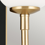  Бра с прямоугольным черным основанием и белым матовым цилиндрическим плафоном Kichler варинант исполнения - 11 | Loft Concept в Челябинске