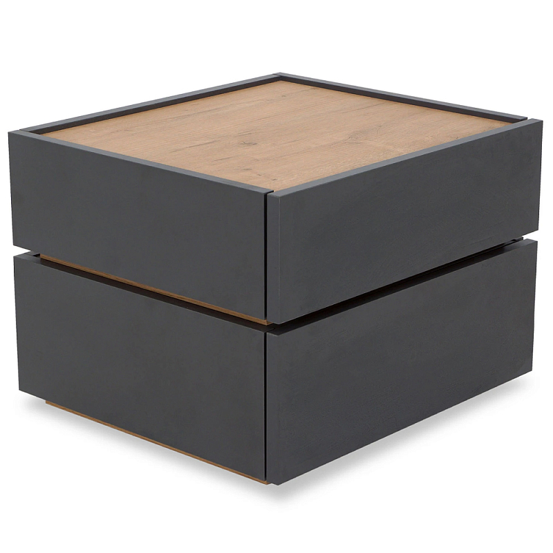 Прикроватная тумба Unity Nightstand Темно-серый Древесина в Челябинске | Loft Concept 
