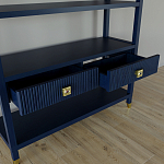 Стеллаж с двумя ящиками Elsa Dreams Blue варинант исполнения - 3 | Loft Concept в Челябинске