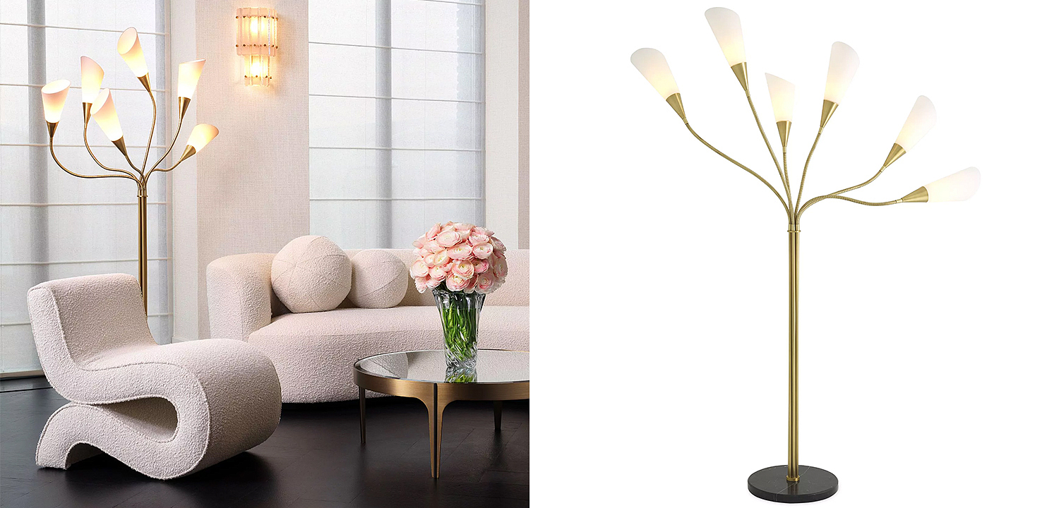 Торшер Eichholtz Floor Lamp Gagnon Торшер Eichholtz Floor Lamp Gagnon - Loft-Concept в Челябинске